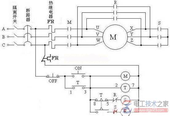 电动机星三角启动原理图的二个例子