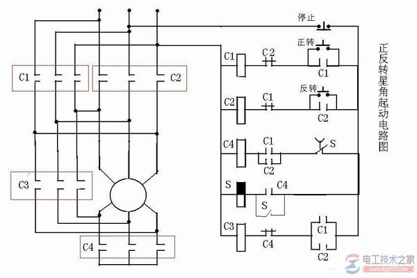 星三角控制起动电路的实际接线方法