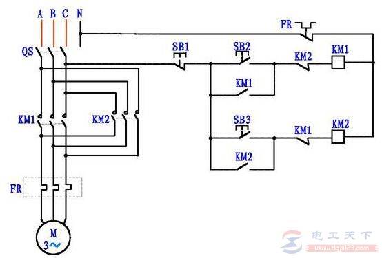一文看懂电机正反转电路的接线图