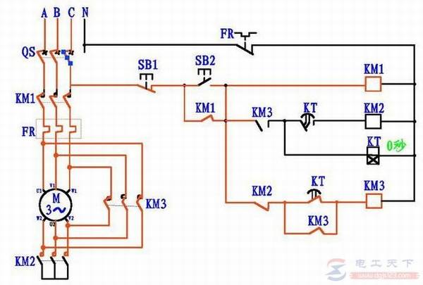 一文看懂电动机星三角降压启动的电路图