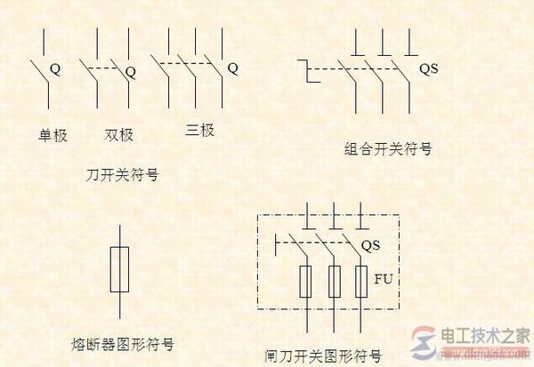 电气设备常用文字符号参考图解