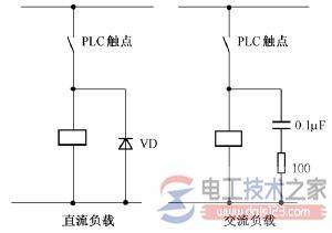 plc控制系统输出模块与输出设备的连接方法图解