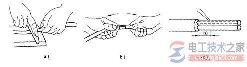 剖削导线绝缘层的工具与用法图解