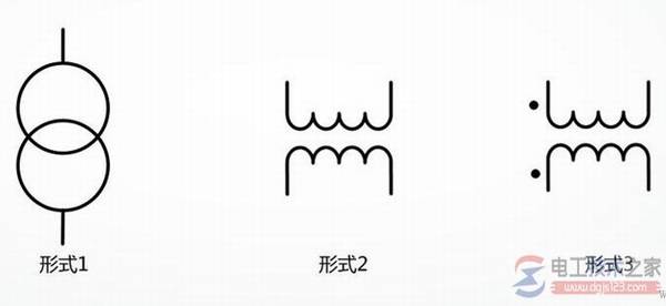 双绕组变压器电气符号与耦合可变的变压器