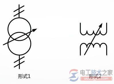 双绕组变压器电气符号与耦合可变的变压器