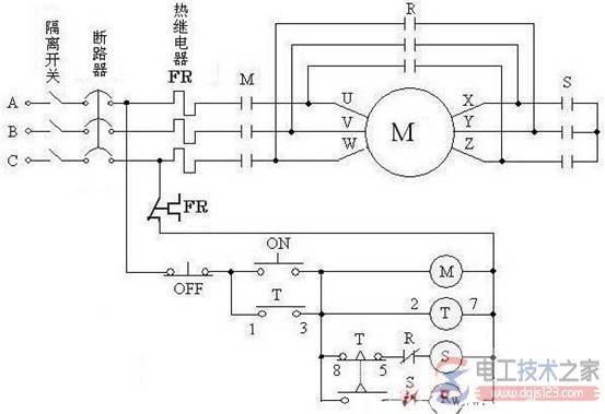 电机星三角降压启动原理图及注意事项