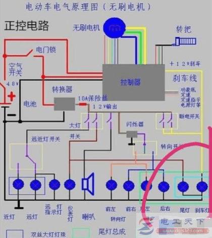 电动自行车尾灯短路怎么处理?