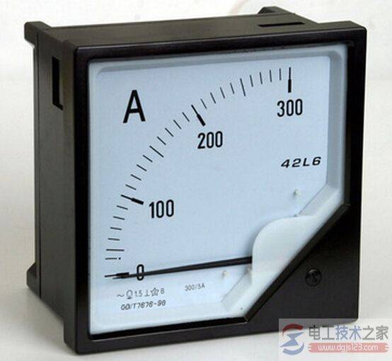 一例电流表的接法实物图,附电表接线相关说明