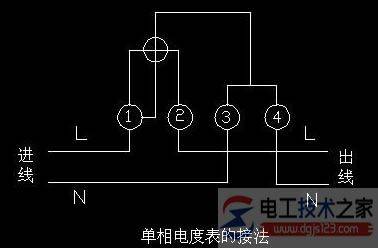 电度表的接线图_电度表的读法_电度表的常用接法