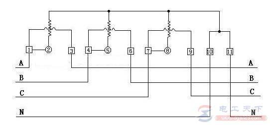一文看懂三相四线电表的二种接线方法