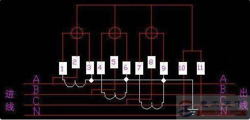 一文看懂三相四线电表的二种接线方法