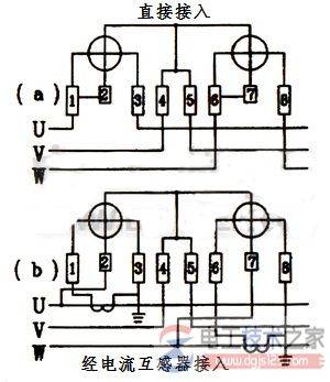 单相电表接线图_三相电表接线图_电表接线方法图解