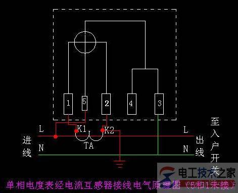 电度表的接线图接线方法大全(单相电表与三相四线电表接线)