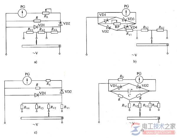 交流电压测量电路的原理图解