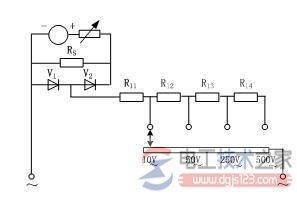 交流电压测量电路的原理图解