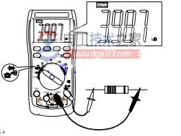 数字万用表怎么测量电阻,数字万用表测量电阻的方法