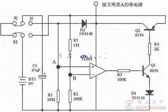 一文看懂福禄克万用表自动关机电路图