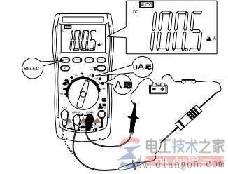 数字万用表测电流的方法及万用表的操作步骤