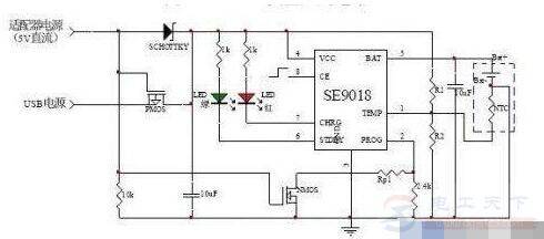 双色发光二极管流水灯闪光器的电路图及工作原理