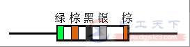 电阻器阻值“五色环”的读数规则