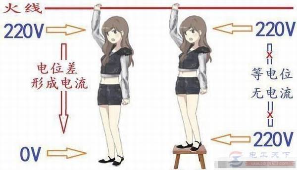 只有电压没有电流会让人触电吗?