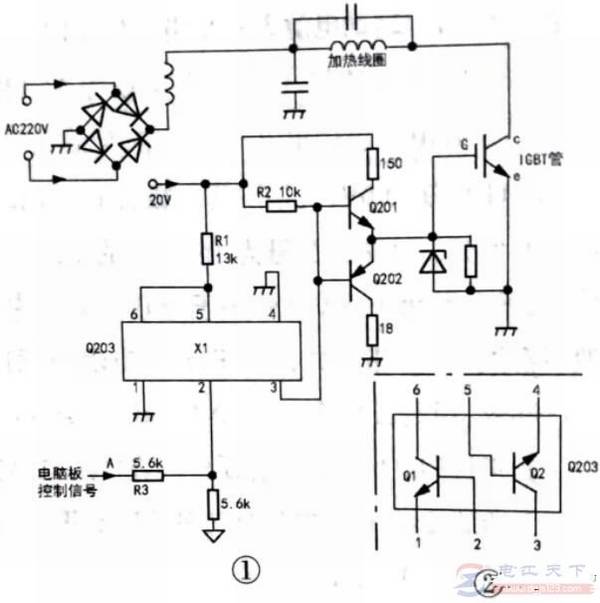电磁加热电饭煲不加热的检修方法