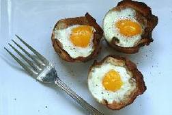 Hello!亲爱哒培根鸡蛋面包杯。 Hello!亲爱哒培根鸡蛋面包杯。