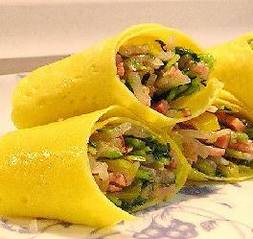 五彩鸡蛋蔬菜卷 五彩鸡蛋蔬菜卷