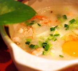 窝蛋虾粥 窝蛋虾粥