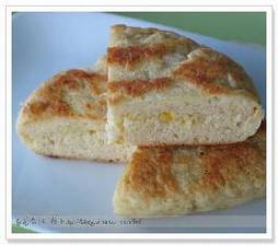 香葱玉米茸燕麦发面饼 香葱玉米茸燕麦发面饼