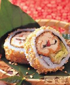 酥脆鸡柳乳酪寿司卷 酥脆鸡柳乳酪寿司卷