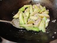 肉片炒丝瓜