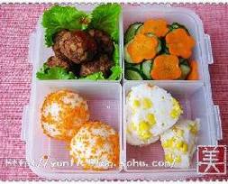 酥炸藕丸子-香菇鸡肉饭团 酥炸藕丸子-香菇鸡肉饭团