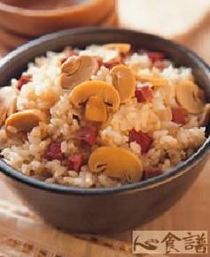 蘑菇火腿饭 蘑菇火腿饭