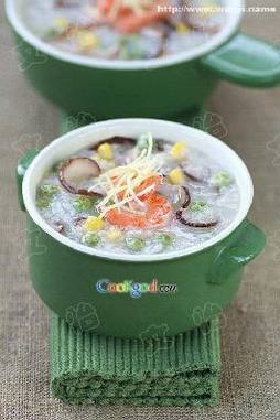 香菇田园蔬菜粥 香菇田园蔬菜粥