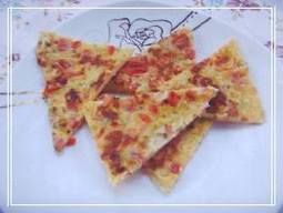 西红柿鸡蛋饼 。 西红柿鸡蛋饼 。