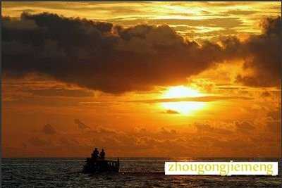梦见海上日出