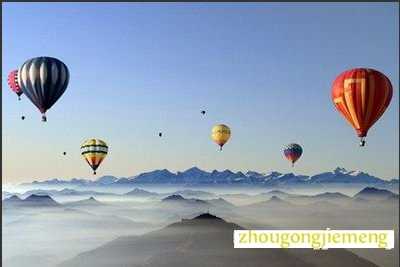 梦见热气球