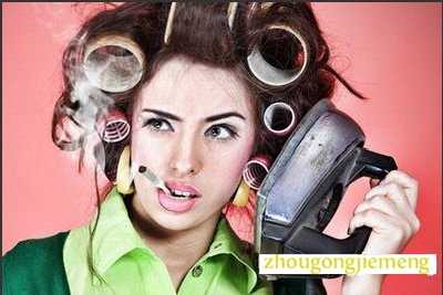梦见烫头发