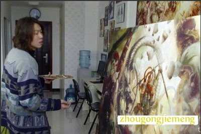 梦见失业者画油画