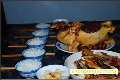 梦见敬神的祭品